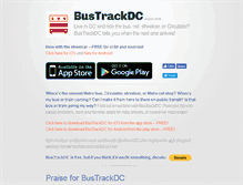 Tablet Screenshot of bustrackdc.com